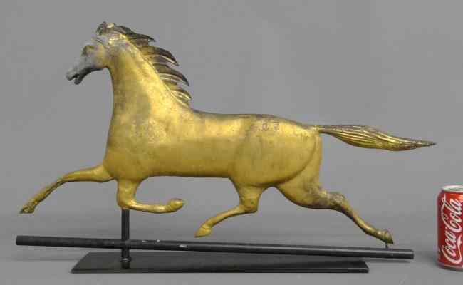 Appraisal: Cushing and White type running horse weathervane '' W ''