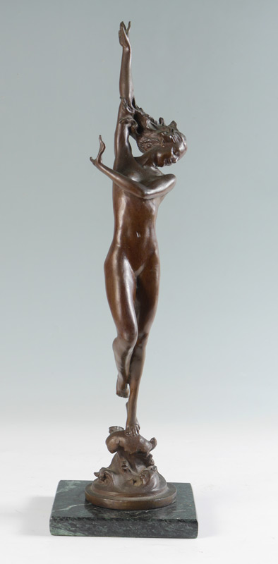 Appraisal: CREST OF THE WAVE BRONZE AFTER HARRIET FRISHMUTH Female Nude