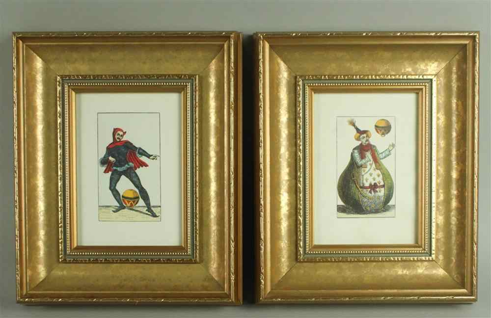 Appraisal: TH CENTURY PAIR OF RUSSIAN PLAYING CARDS Print x in