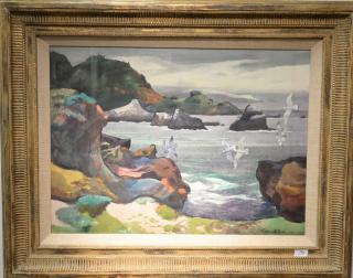 Appraisal: Millard Sheets - Rocks of Lobos watercolor signed lower right