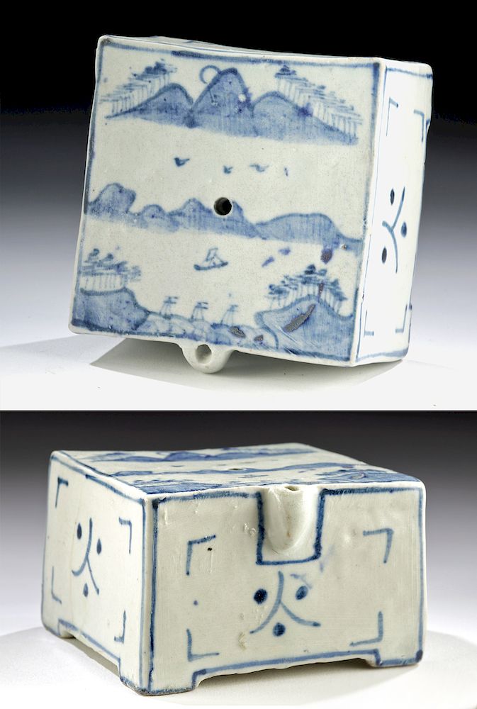 Appraisal: th C Korean Joseon Dynasty Porcelain Water Dropper Originally Listed