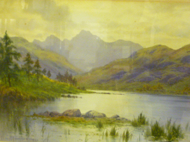 Appraisal: EDWARD HORACE THOMPSON - Wastwater with Langdales Beyond watercolour heightened