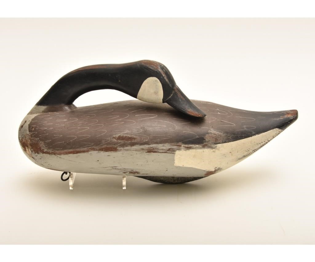 Appraisal: Madison Mitchell early preening goose decoy circa with inscribed tag