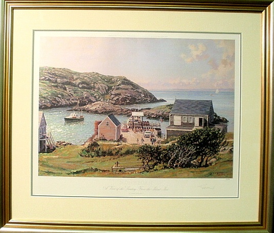 Appraisal: - Framed and matted limited edition print Monhegan A View