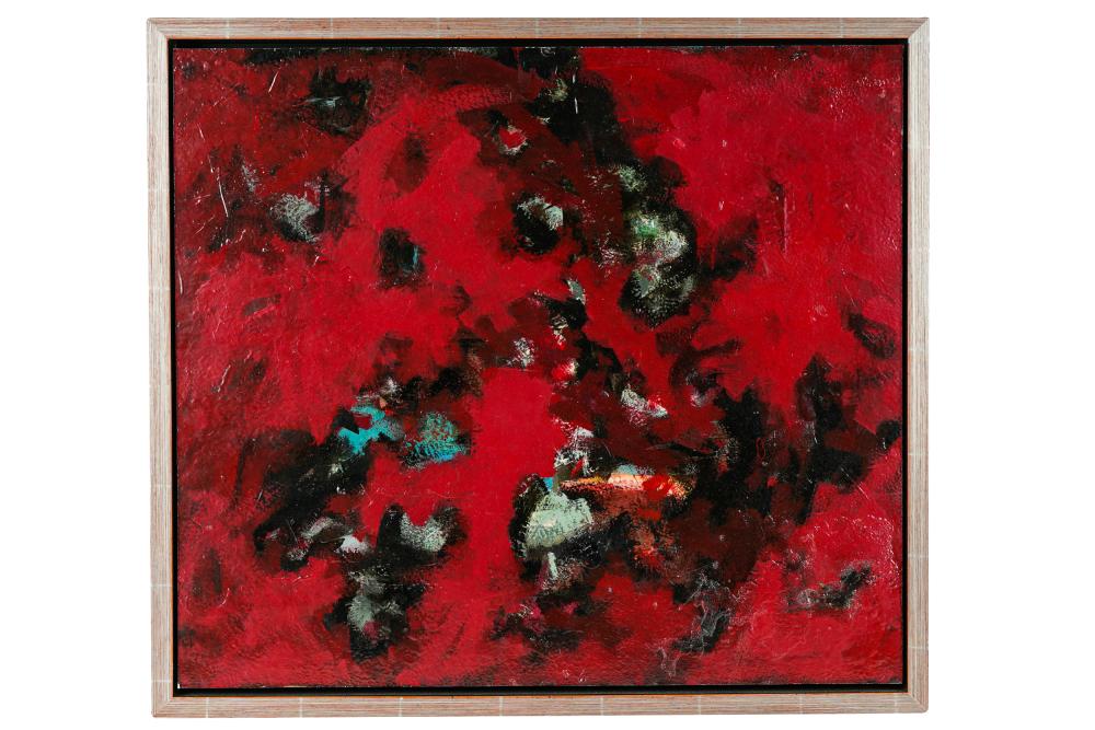 Appraisal: ATTRIBUTED TO STEVAN KISSEL ABSTRACTacrylic on panel unsigned x inches