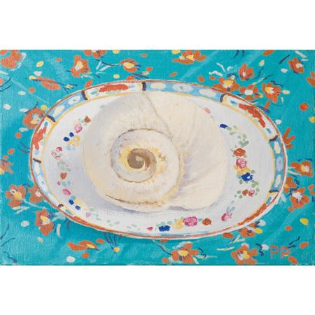 Appraisal: Peter Plamondon American b Still Life with a Shell on