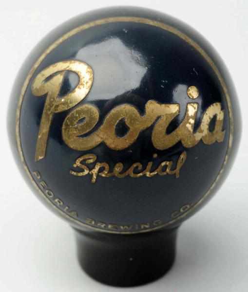 Appraisal: Peoria Special Beer Dakaware Tap Knob Clean and bright face