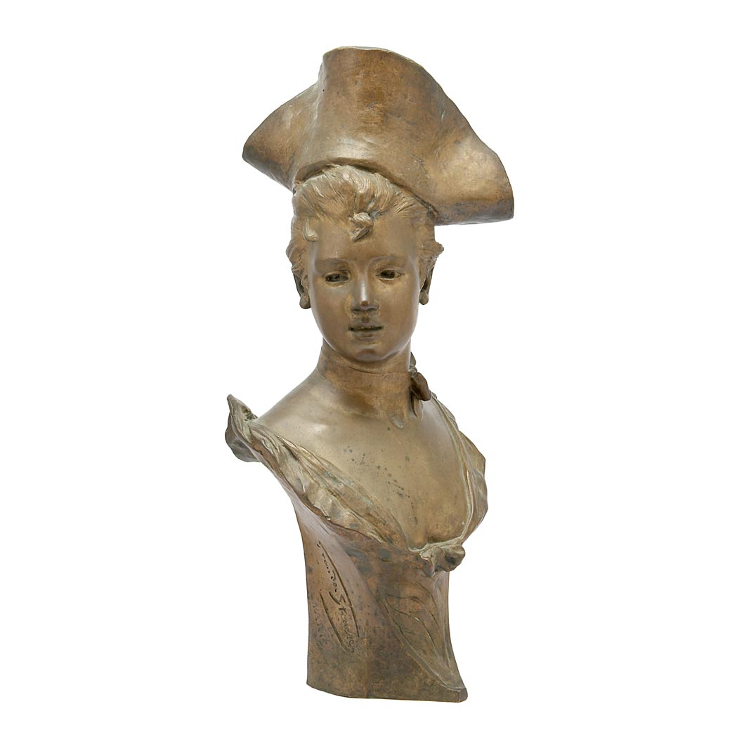 Appraisal: Bronze Bust of Theresa After a model by Georges Van