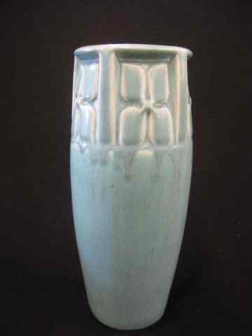 Appraisal: Rookwood Pottery Vase carved with flowers in panel decor blue