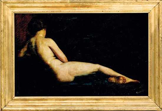 Appraisal: Rosario Ubino Gerbino New York - RECLINING NUDE oil on