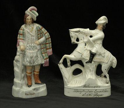 Appraisal: Staffordshire Pottery Figure of William III Together with a Staffordshire