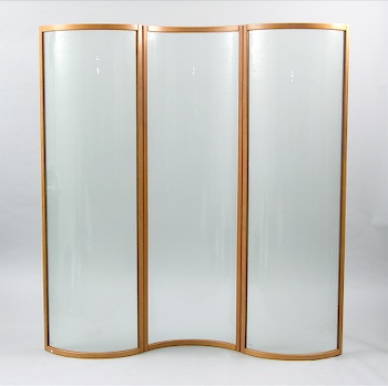 Appraisal: A Contemporary Italian Glass Floor Screen A contemporary Italian fused