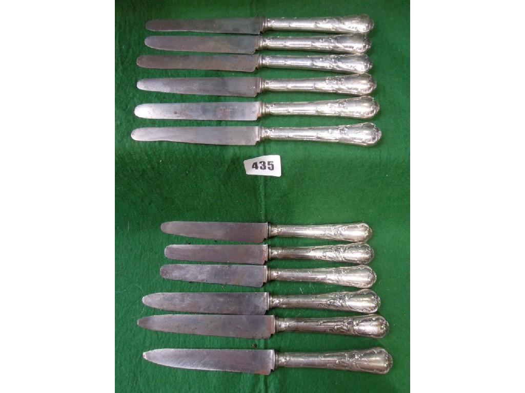 Appraisal: Six large Christoffel knives and a further six Christoffel dessert