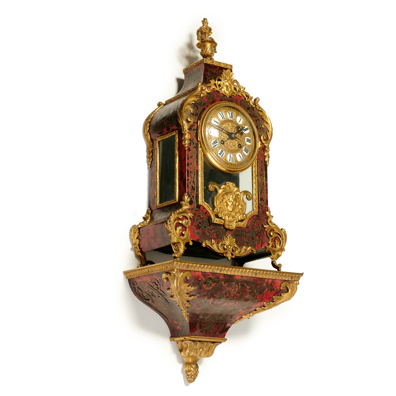 Appraisal: NAPOLEON III ORMOLU MOUNTED BOULLE BRACKET CLOCK th c France