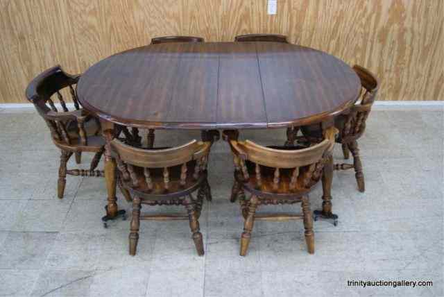 Appraisal: Vintage J B Van Sciver Knotty Pine Dining SetThis is