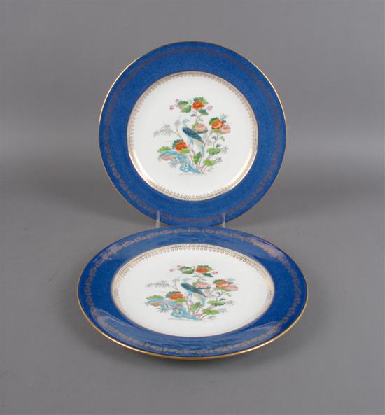 Appraisal: A Set of Twelve English Porcelain Plates Wedgwood Diameter inches