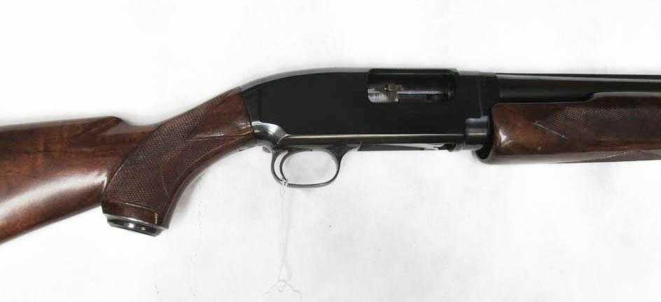 Appraisal: WINCHESTER MODEL SLIDE ACTION SHOTGUN gauge solid rib full choke