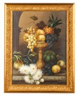 Appraisal: Edwin Steele Still Life with Chrysanthemum Edwin Steele British -