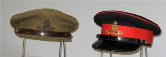 Appraisal: Two Royal Artillery Regiment officer's caps by Herbert Johnson one