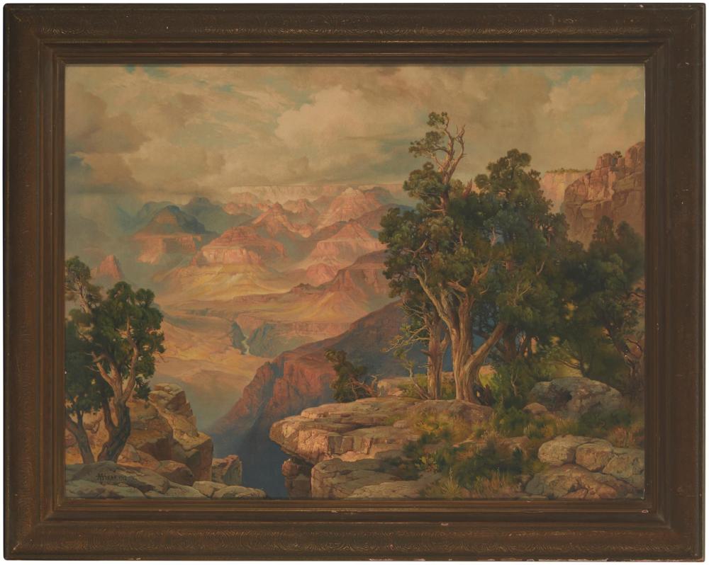 Appraisal: After Thomas Moran - Santa Barbara CA The Grand Canyon