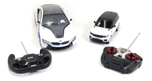 Appraisal: A Rastar remote controlled BMW I scale together with a