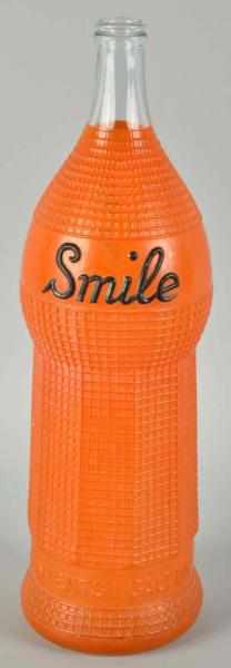 Appraisal: Glass Smile Display Bottle Description Circa s With a July