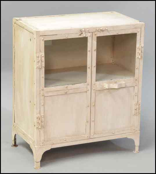 Appraisal: PAINTED METAL TWO DOOR CABINET H '' W '' D