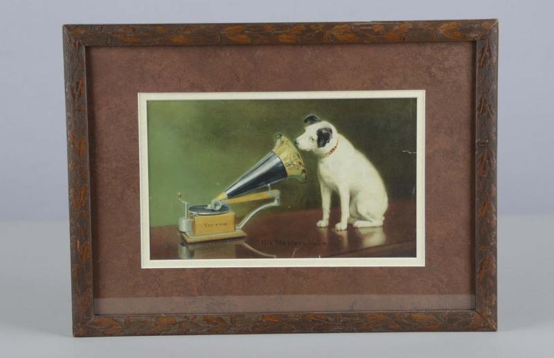 Appraisal: His Master's Voice Victor Gramophone Lithograph This is a framed