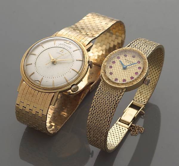 Appraisal: A collection of two watches a fourteen karat gold alarm