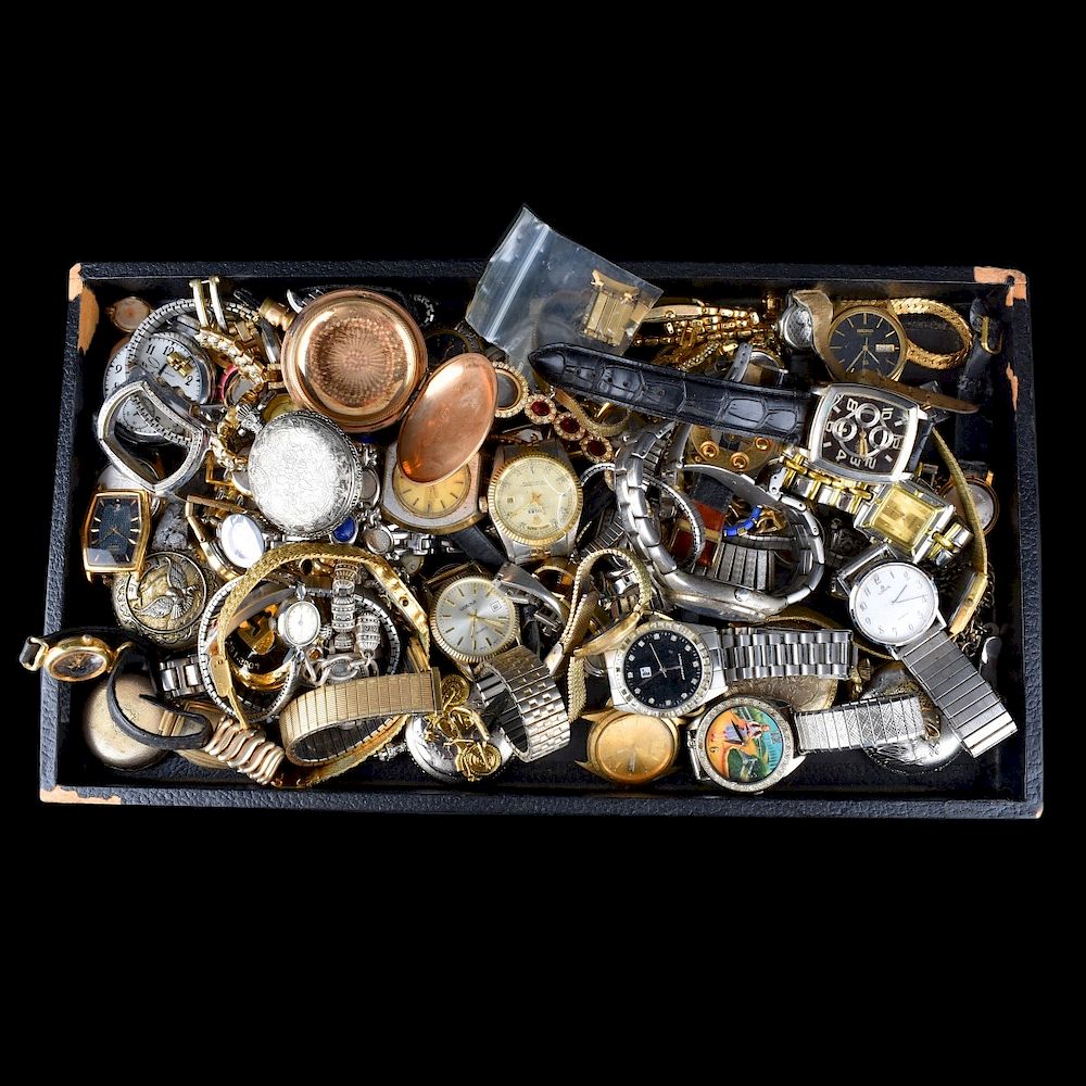 Appraisal: Lot Of Fashion Watches Large lot of vintage fashion watches