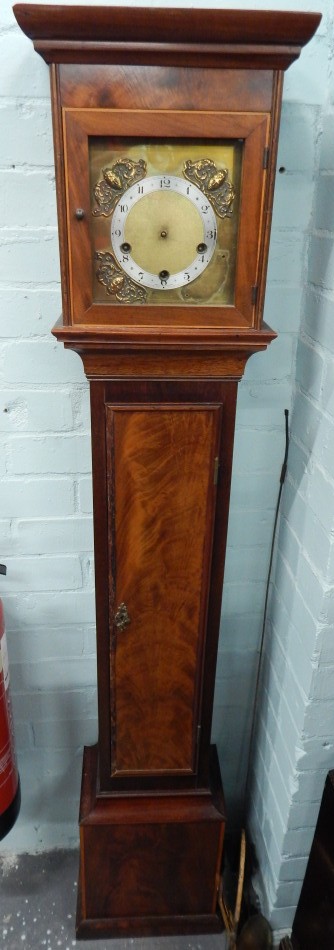 Appraisal: A Grandmother clock with brass Enfield movement in an oak