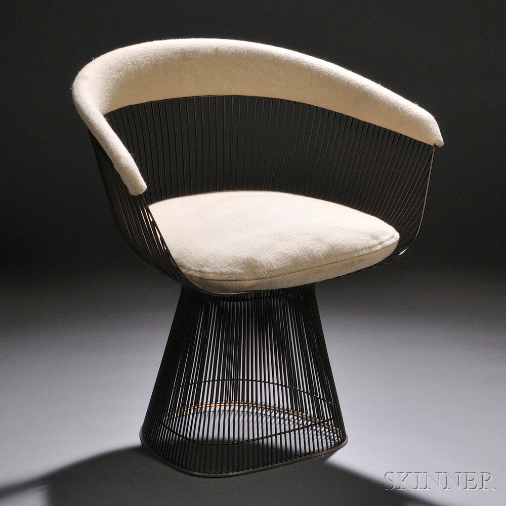 Appraisal: Warren Platner - Dining Chair Upholstery wire rods United States