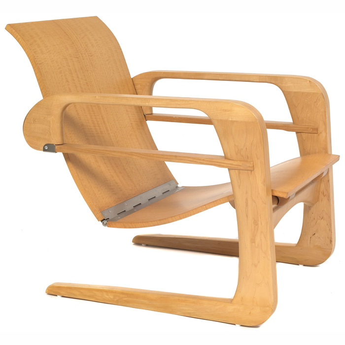 Appraisal: K E M Weber Airline chair c by Airline Chair