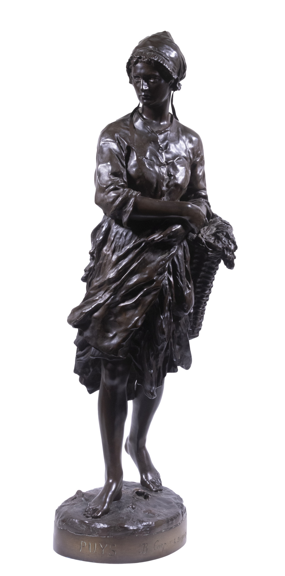 Appraisal: JEAN-BAPTISTE CARPEAUX FRANCE - Puys The Fisherwoman from Vignots or