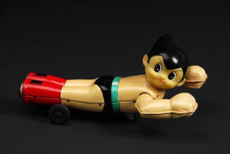 Appraisal: Flying Astro Boy Toy Description Japanese When rolled on ground