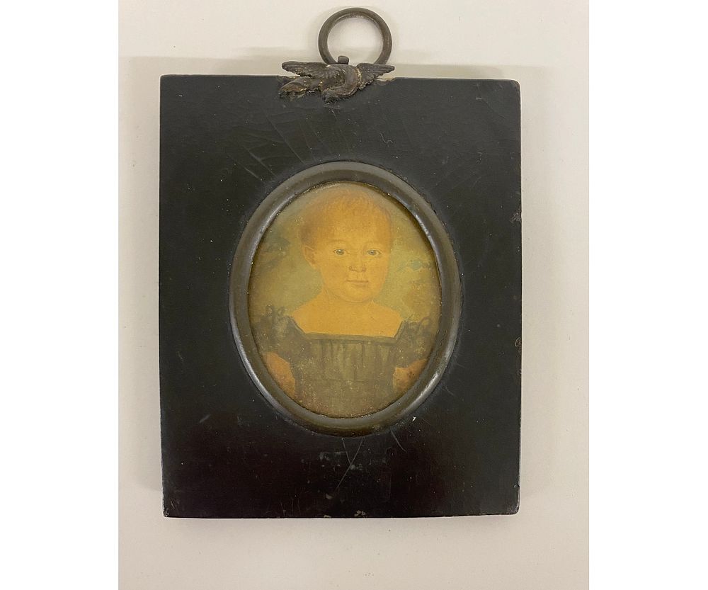 Appraisal: Miniature Portrait Miniature portrait of L W Beck age approximately