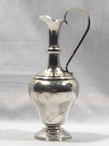 Appraisal: A Russian silver carafe Moscow circa cm high