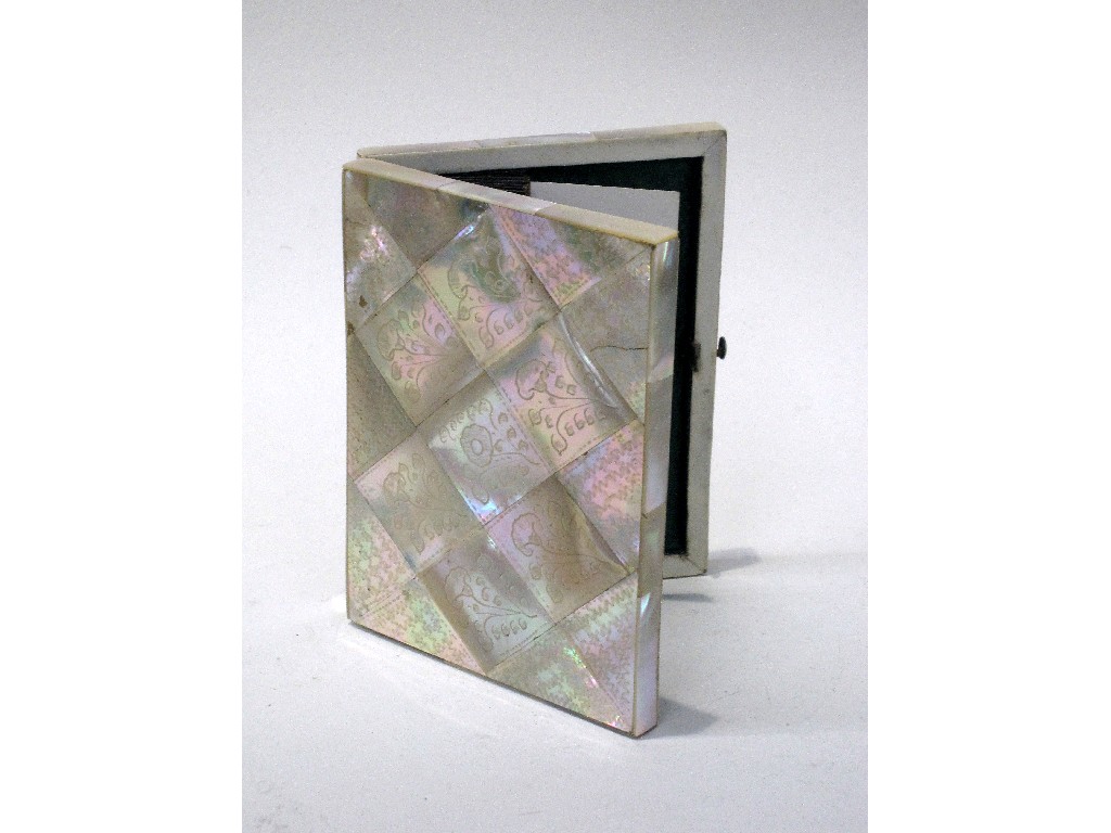 Appraisal: Mother of pearl card case