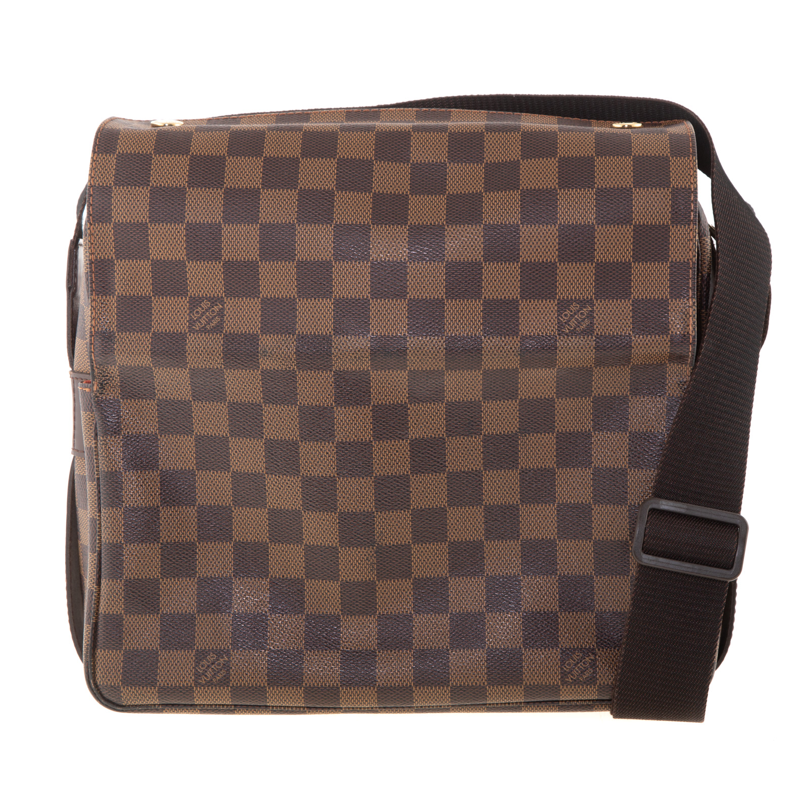 Appraisal: A LOUIS DAMIER EBENE VUITTON NAVIGLIO MESSENGER A Damier Ebene