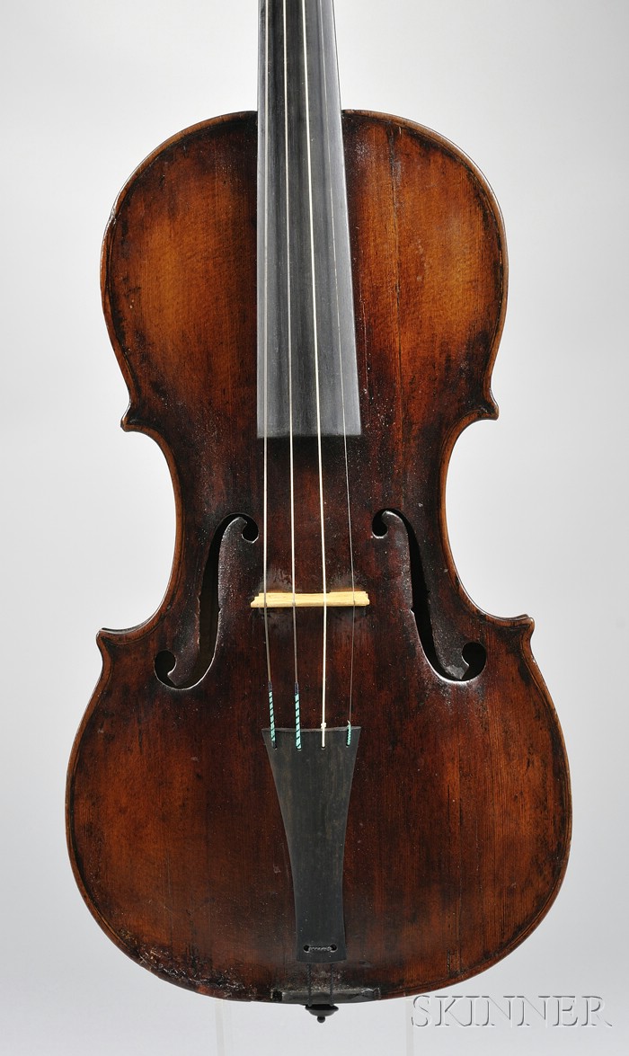 Appraisal: Tyrolean Violin c labeled AMATI length of back mm