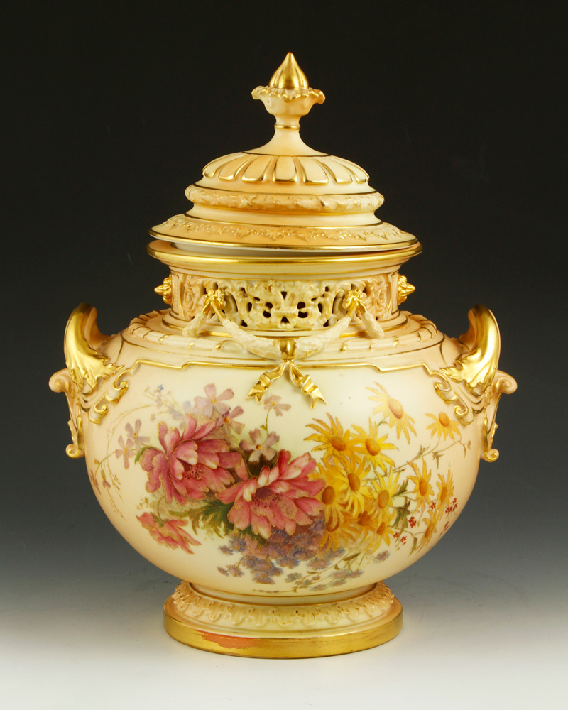 Appraisal: - Royal Worcester Blush Ivory Vase Royal Worcester blush ivory