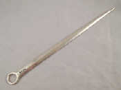 Appraisal: A Georgian silver skewer with ring handle by Christopher and