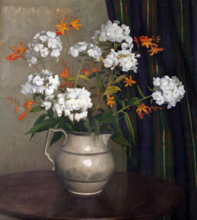 Appraisal: ATTRIBUTED TO HENRY MAWDSLEY - STILL LIFE OF PHLOX IN