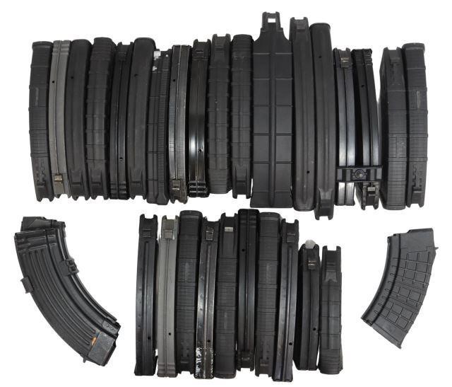 Appraisal: lot of x AK- metal and polymer rifle magazines and