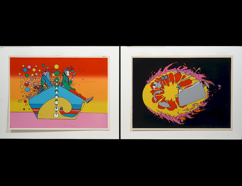 Appraisal: Peter Max Serigraphs on Paper Peter Max America - Serigraph