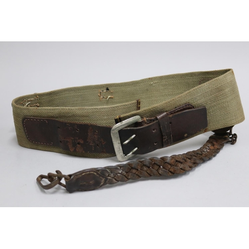 Appraisal: Imperial Japanese Army officer's sword belt for wear in the