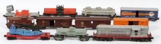 Appraisal: LIONEL O GA FREIGHT TRAIN POST WAR PCS LIONEL O