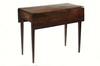 Appraisal: TABLE - Hepplewhite period drop leaf table Figural plank mahogany