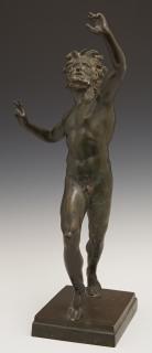 Appraisal: Continental School The Dancing Satyr late th c patinated bronze