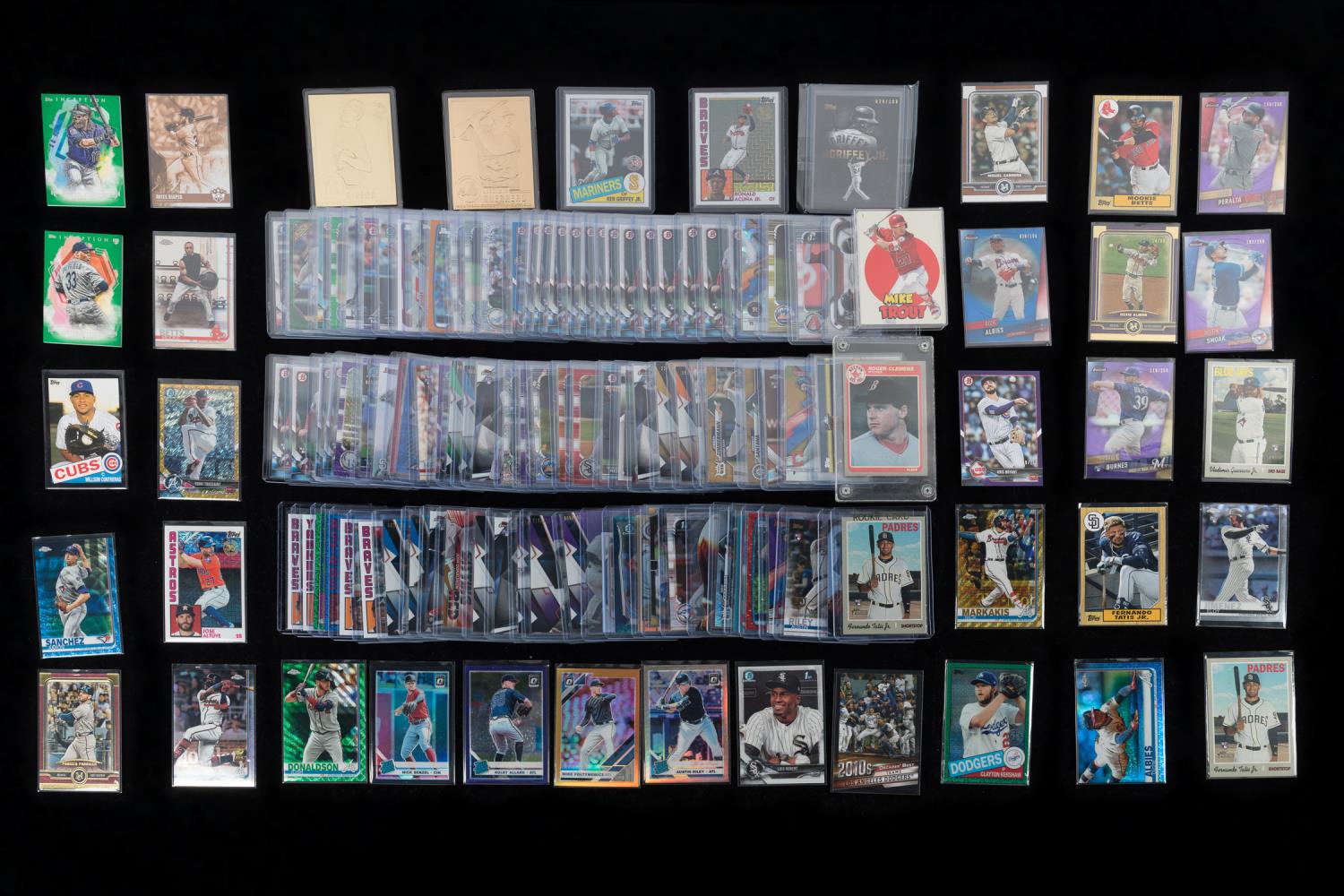 Appraisal: BASEBALL CARDS INCL TROUT HARPER GRIFFEY Large grouping of baseball